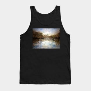 Semi abstract river scape 5 Tank Top